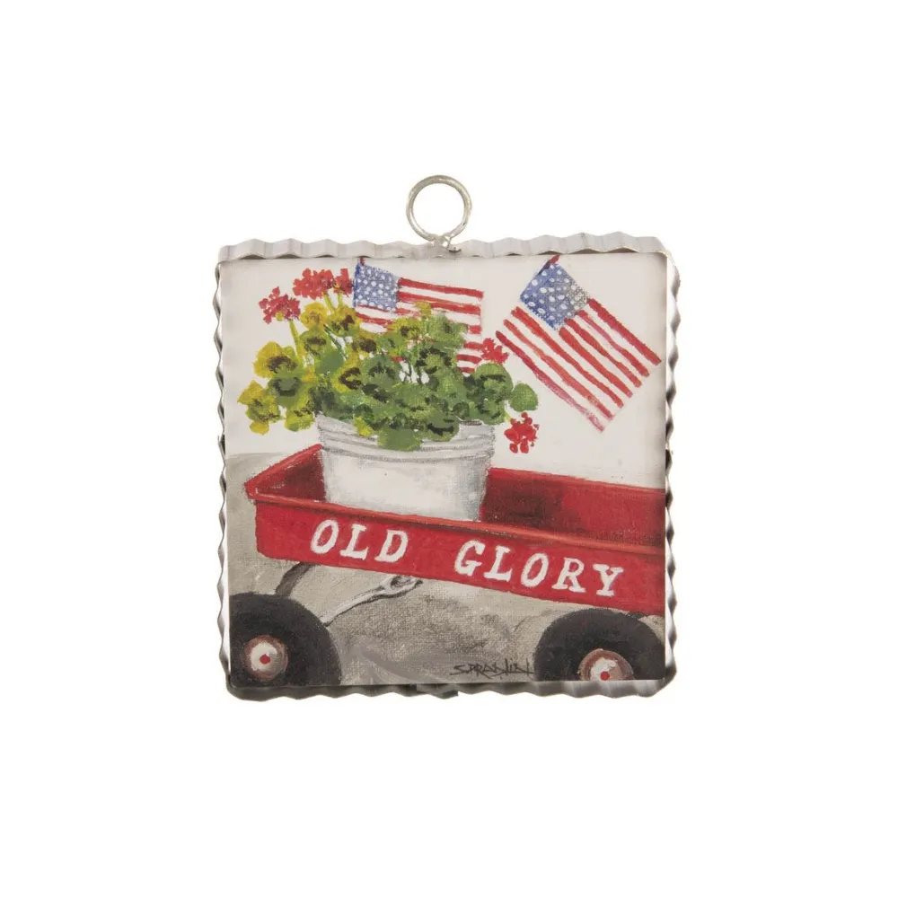 The Round Top Collection Patriotic Wagon Mini Gallery Art