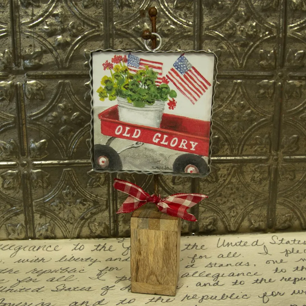 The Round Top Collection Patriotic Wagon Mini Gallery Art