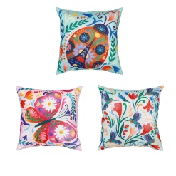 Evergreen Patterned Friends Pillow