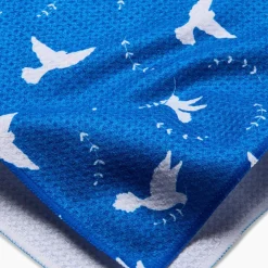 Geometry Peace Dove Tea Towel