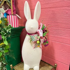 Miss Cayce's Perfectly Plaid Flocked Bunny