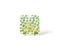 Happy Everything Peridot Mini Square Platter by !