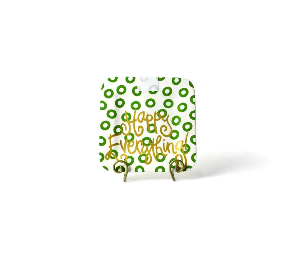 Happy Everything Peridot Mini Square Platter by !