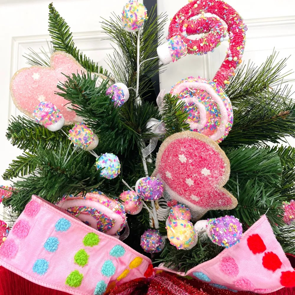 Liberty Floral Pink and White Mitten Spray