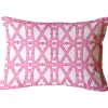 Clairebella Pink Bamboo Lumbar Pillow