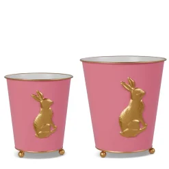 RAZ Pink Bunny Cache Pot