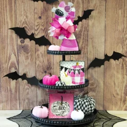 The Round Top Collection Pink Candy Corn Finial