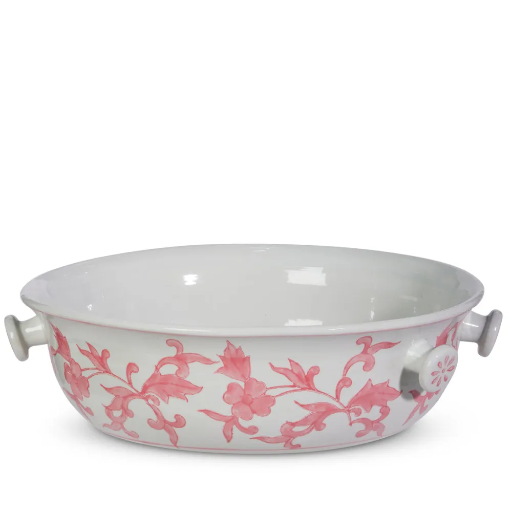 RAZ Pink Floral Bowl