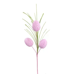Liberty Floral Pink Gingham Egg Pick