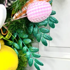 Liberty Floral Pink Gingham Egg Pick