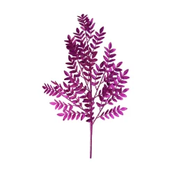 Liberty Floral Pink Glitter Fern Spray