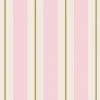 Hester & Cook Pink & Gold Awning Stripe Cocktail Napkin Set