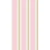 Hester & Cook Pink & Gold Awning Stripe Guest Napkin Set