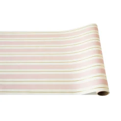 Hester & Cook Pink & Gold Awning Stripe Runner