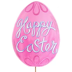 The Round Top Collection Pink “Happy Easter” Egg