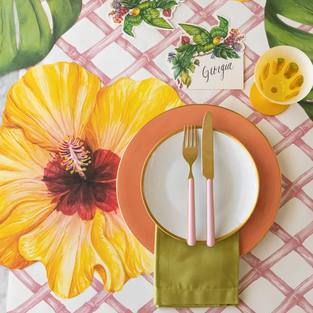 Hester & Cook Pink Lattice Runner
