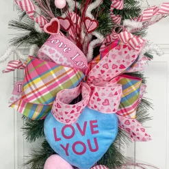 Reliant Ribbon Pink Love Glitter Flow Ribbon, 2.5" X 10YD