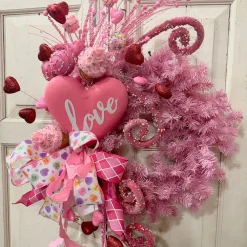 Liberty Floral Pink Pine Wreath