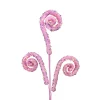 Liberty Floral Pink Sequin Spiral Curly Spray