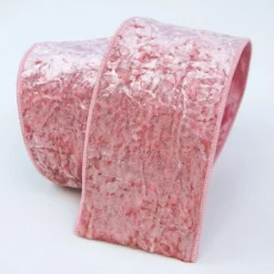 Farrisilk Pink Velvet Crush Ribbon 4"X10YD