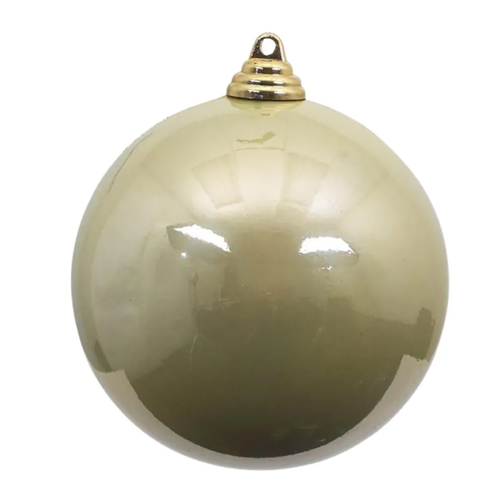 Farrisilk Platinum Candy Apple Ball Ornament, 4"
