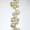 Farrisilk Platinum Glitter and Candy Apple Ball Garland, 10'