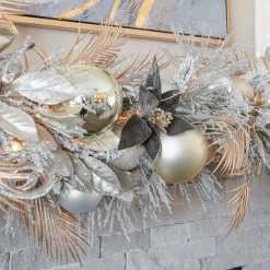 Farrisilk Platinum Matte Ball Ornament, 4"