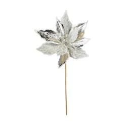 Direct Export Co. Platinum Metallic Poinsettia Stem