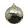 Farrisilk Platinum Shiny Ball Ornament, 6"