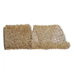 Reliant Ribbon Platinum Tinsel Ribbon, 5.5" X 10YD