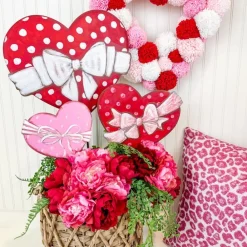 The Round Top Collection Polka Dot Heart, Medium
