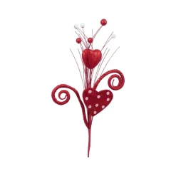 Liberty Floral Polka Dot Heart Spray, 19"