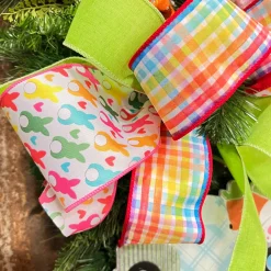 D. Stevens Poplin Easter Bunny Ribbon, 4" X 10YD