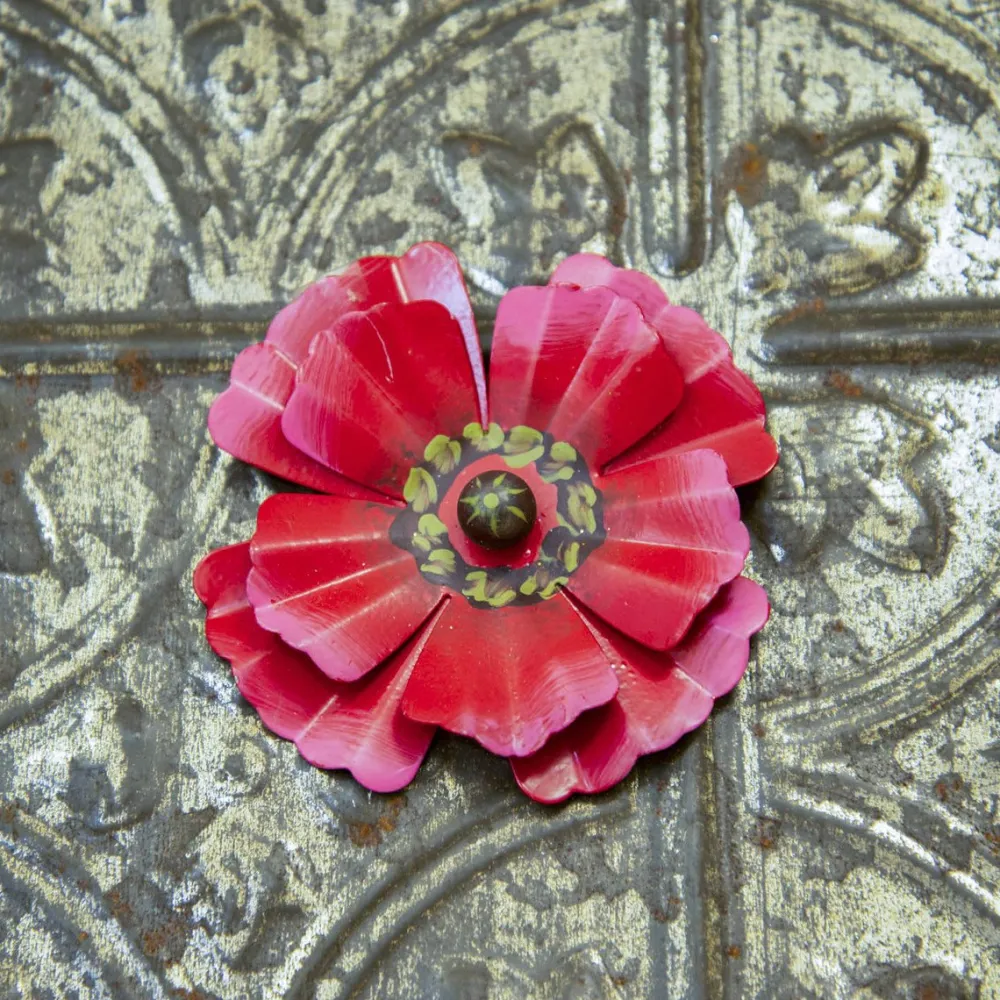 The Round Top Collection Poppy Flower Magnet