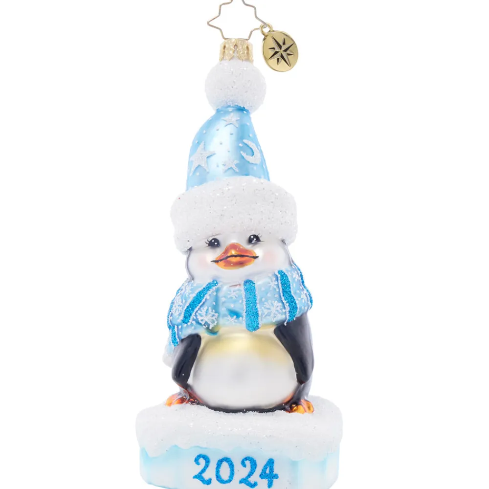 Christopher Radko 2024 Precious Blue Penguin by