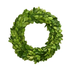 Mills Floral Company Preserved Boxwood Candle Ring, 8"