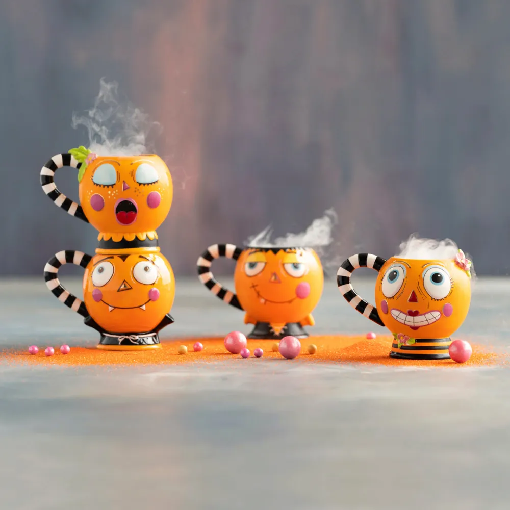 Glitterville Pumpkin Mug by