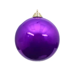 Farrisilk Purple Candy Apple Ball Ornament, 4"