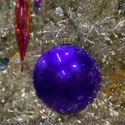 Farrisilk Purple Candy Apple Ball Ornament, 4"