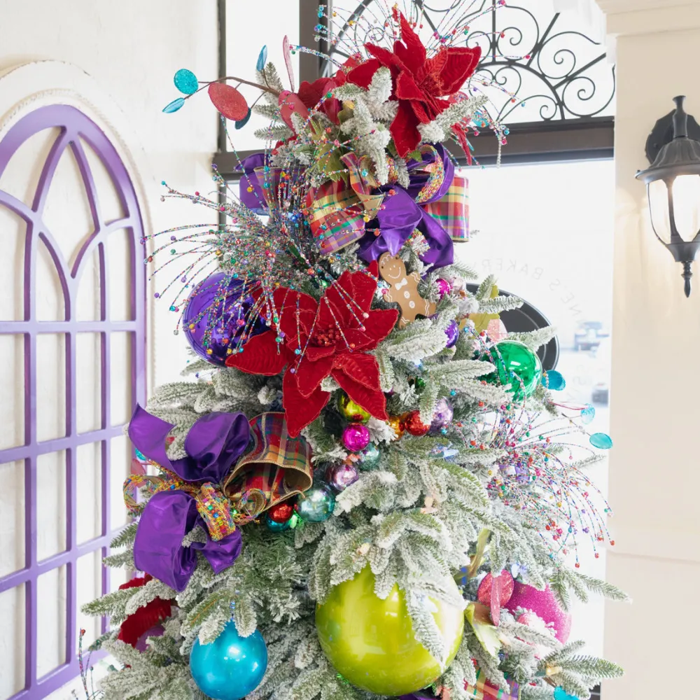 Farrisilk Purple Candy Apple Ball Ornament, 4"