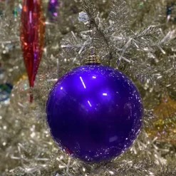 Farrisilk Purple Candy Apple Ball Ornament, 8"