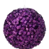 Regency Purple Glamour Sequin Ball Ornament