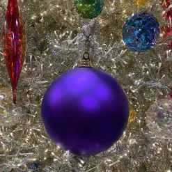 Farrisilk Purple Matte Ball Ornament, 6"