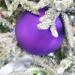 Farrisilk Purple Matte Ball Ornament, 4"