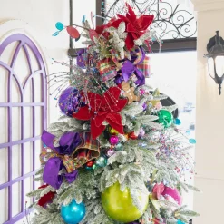Farrisilk Purple Shiny Ball Ornament, 4"