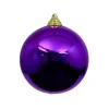 Farrisilk Purple Shiny Ball Ornament, 8"