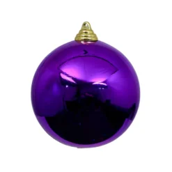 Farrisilk Purple Shiny Ball Ornament, 8"