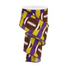 Craig Bachman Purple & Yellow Football Ribbon, 2.5" X 10YD