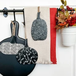 The Round Top Collection Quilted Black & White Pumpkins