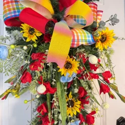 Miss Cayce's Rainbow Blossom Teardrop